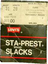 LEVI'S　リーバイス　スラックス　LEVI'S　STA-PREST SLACKS