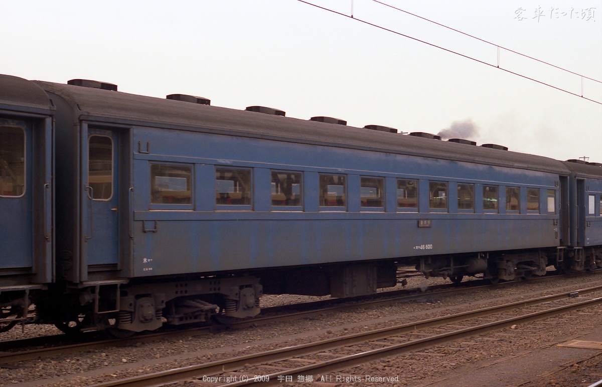 オハ46 600 (1985年 2月 8日 出雲市駅)