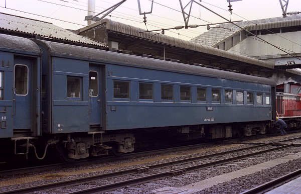 スハフ42 2153 (1984年 3月16日 米子駅)
