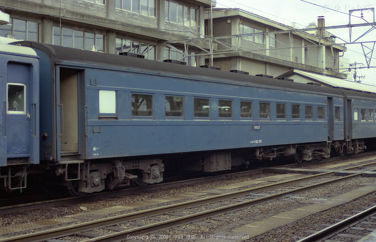 スハフ42 101 (1985年 2月 9日 米子駅)