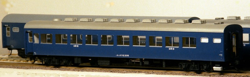 オハネフ12の模型 (1985年頃)
