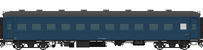 国鉄客車・オハ３５ (公式側)