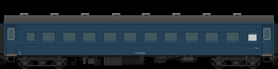 国鉄客車・オハフ４６ (非公式側)