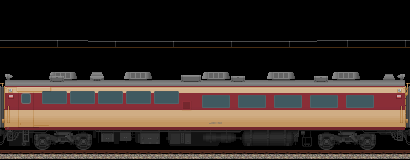 485系特急雷鳥号(6号車･サシ481)