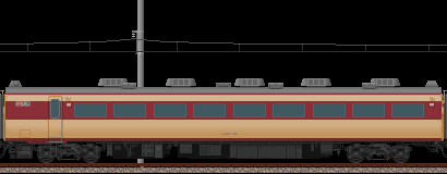 485系特急雷鳥号(8号車･モハ485)