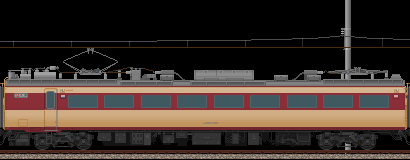 485系特急雷鳥号(10号車･モハ484)
