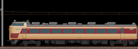 485系特急雷鳥号(12号車･クハ481)