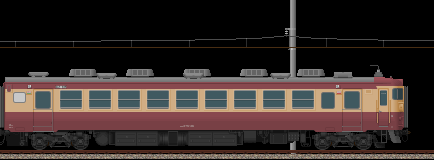 475系北陸急行(12号車･クモハ475)