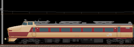 485系特急白鳥号(1号車･クハ481)