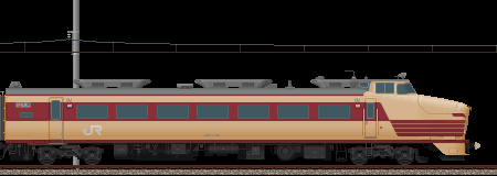 485系特急白鳥号(9号車･クハ481)