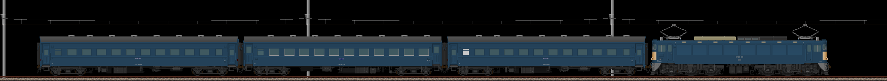 EF62一次形の牽く普通列車