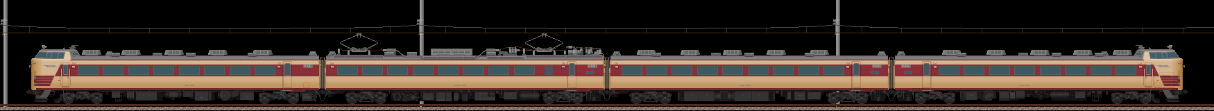 485系特急形電車･4両基本編成