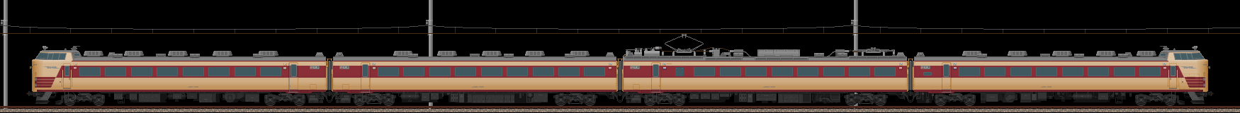 485系特急形電車･4両基本編成
