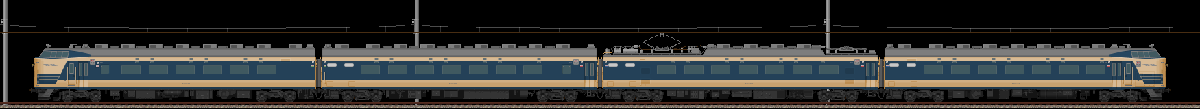 583系特急形電車(クハネ583組込)