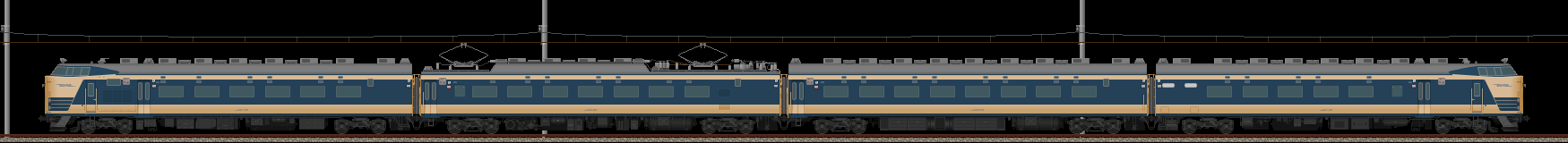 583系特急形電車(クハネ581組込)